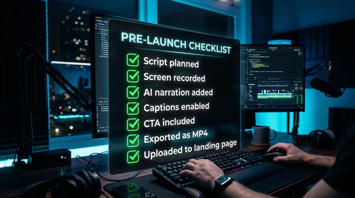 Demo video checklist