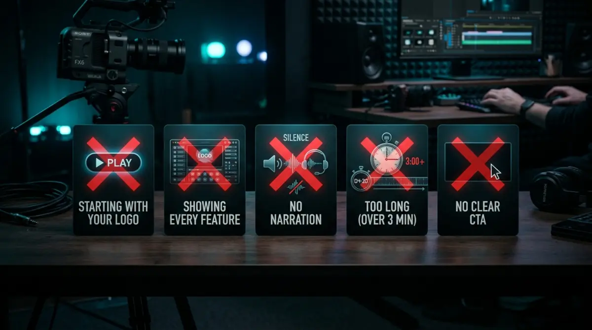 Common demo video mistakes to avoid
