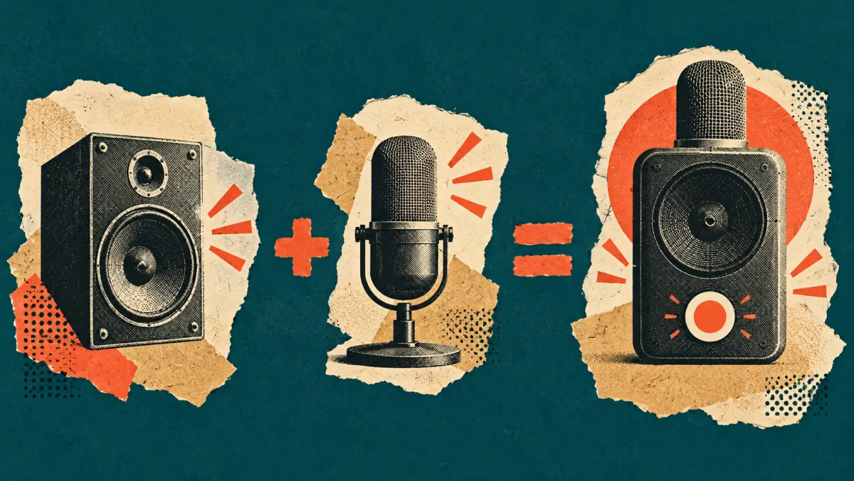 Illustration of microphone and device-audio choices