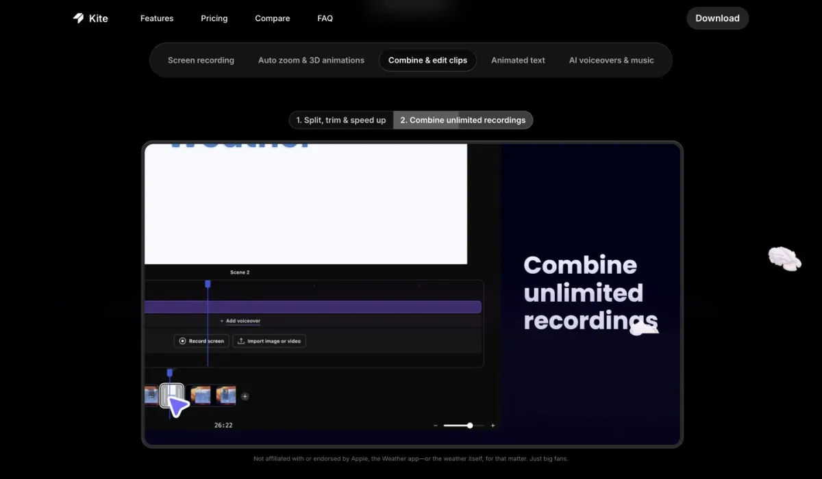 Kite homepage