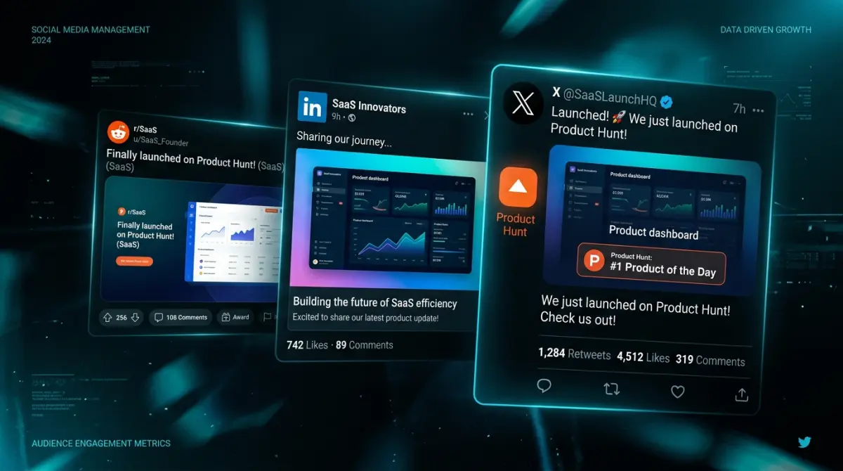 Launch day social media post example